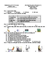 Đề kiểm tra giữa học kì I Tin học 6 - Năm học 2016-2017 - Phòng GD & ĐT Tây Nin